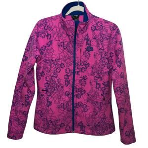 TNF Apex Bionic Azalea Pink Floral Softshell Jacket M
